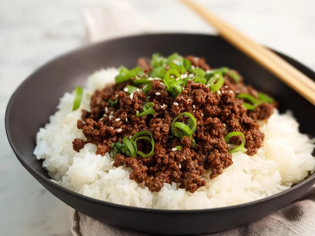 Quick & Easy Korean Ground Beef Bowl - Image 1