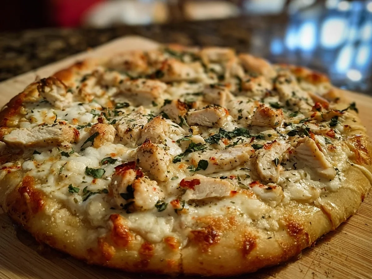 Roasted Garlic White Chicken Pizza: High Protein Meal Prep - Image 2