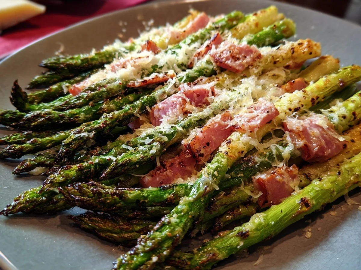 Roasted Parmesan Asparagus & Turkey Ham Dinner - Image 1