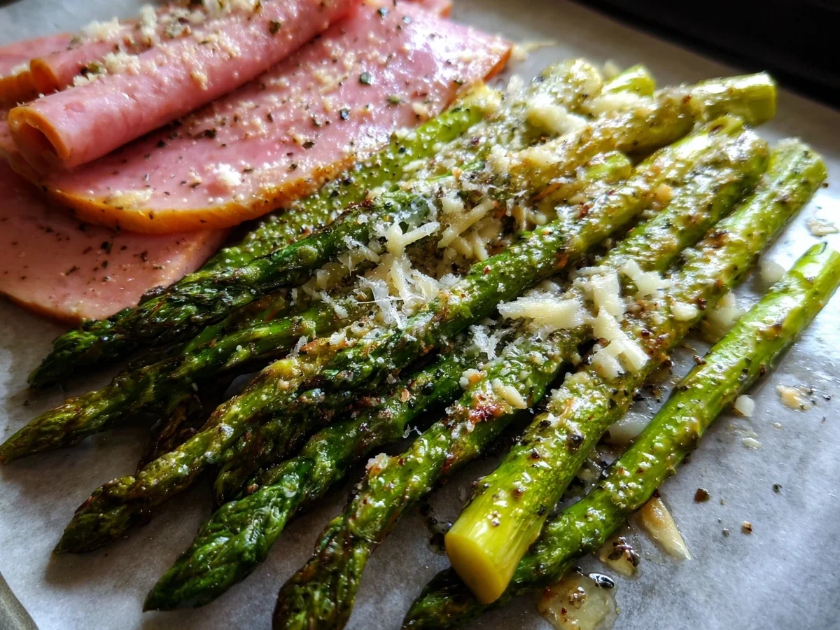 Roasted Parmesan Asparagus & Turkey Ham Dinner - Image 2