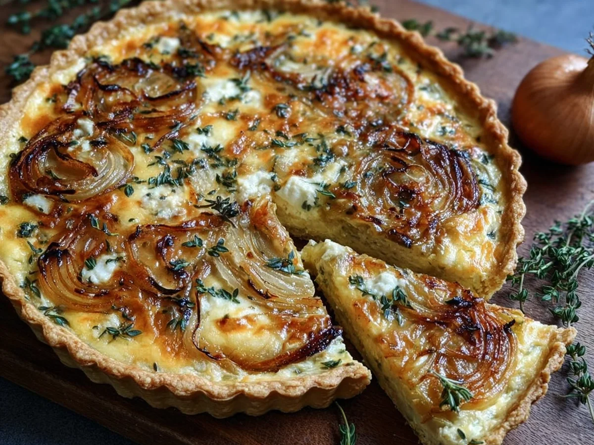 Savory Onion & Herb Tart with Creamy Cheese - Image 2