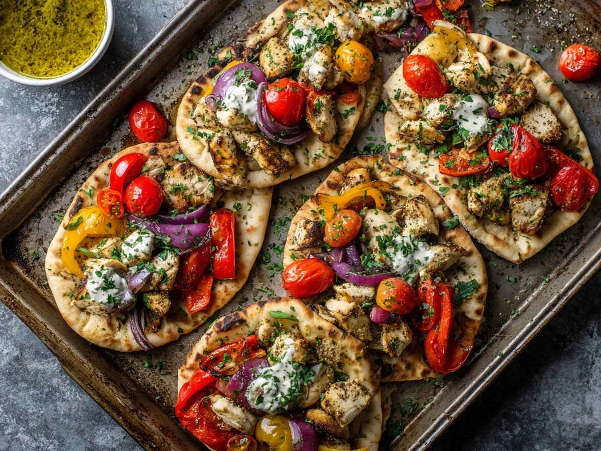 Sheet Pan Chicken Pitas with Herby Ranch: Quick Dinner - Image 1
