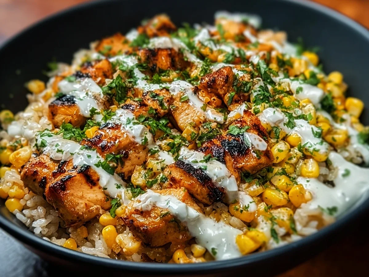 Street Corn Chicken Rice Bowl: High-Protein & Flavorful - Image 1