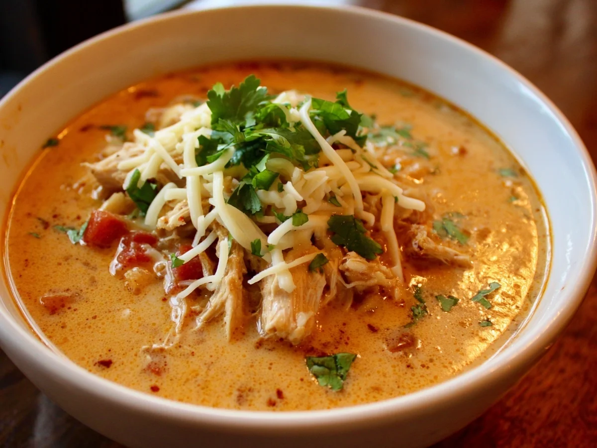 Tex-Mex Creamy Salsa Potato Soup with Shredded Chicken - Image 2