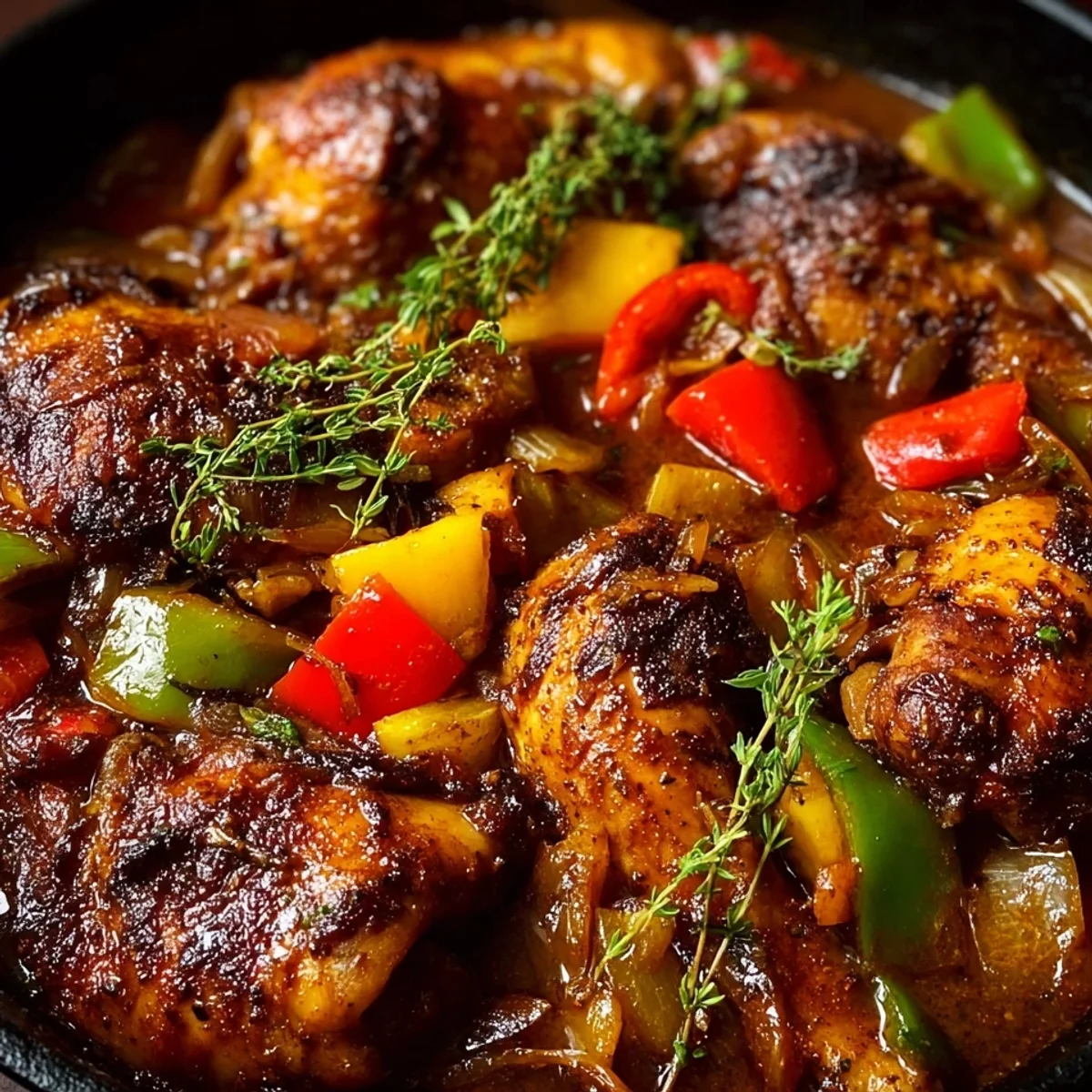 Authentic Caribbean Brown Stew Chicken Recipe
