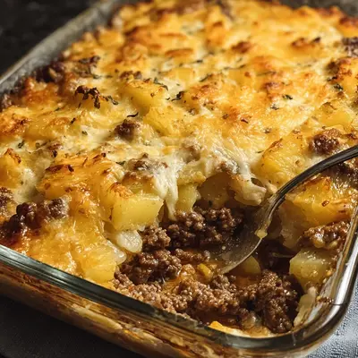Baked Beef, Pineapple & Sauerkraut Casserole