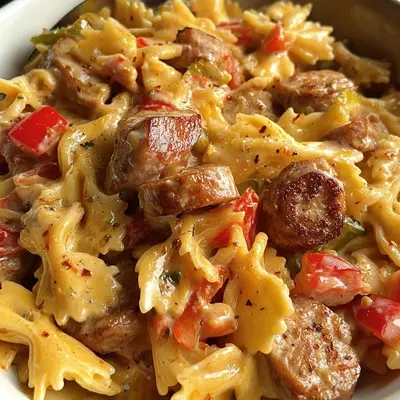Cajun Turkey Sausage One Pot Pasta