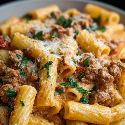 Creamy Beef Sausage Rigatoni: A Flavorful Pasta Dish