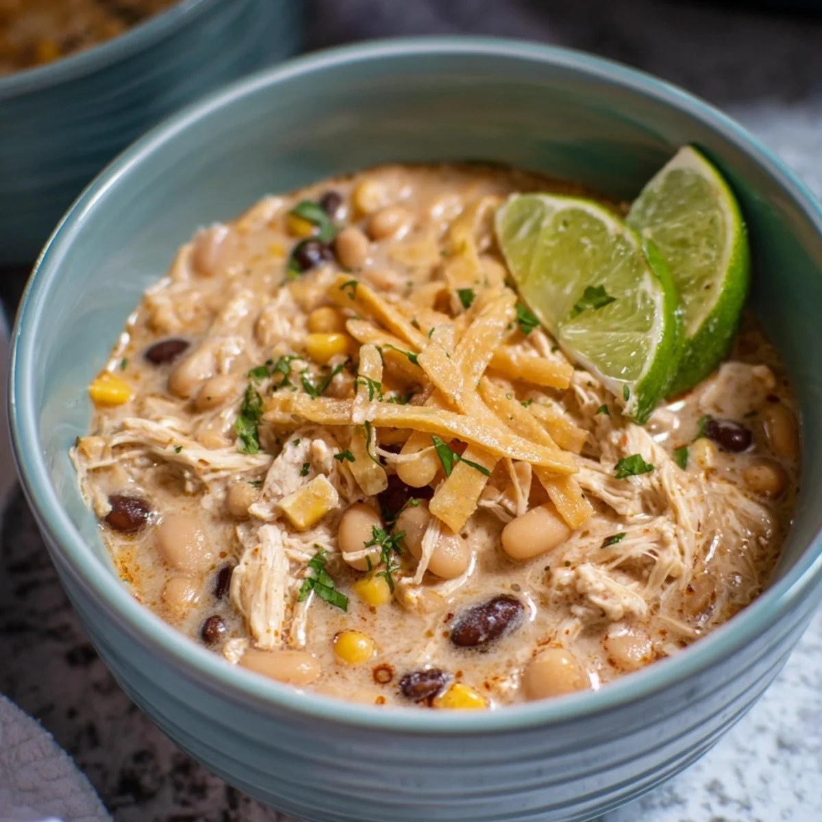 Creamy Crock Pot White Chicken Chili