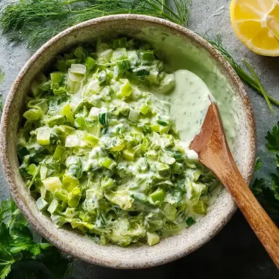Creamy Green Goddess Salad Recipe