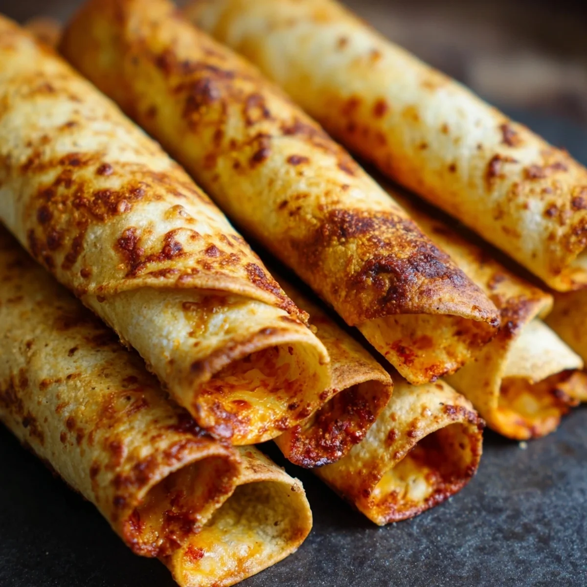 Crispy Baked Cheese & Pepper Taquitos