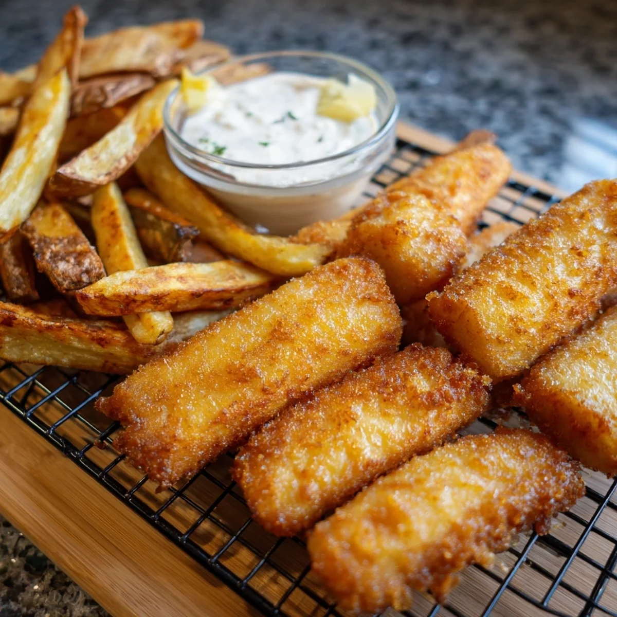 Crispy Non-alcoholic Beer Battered Fish & Chips