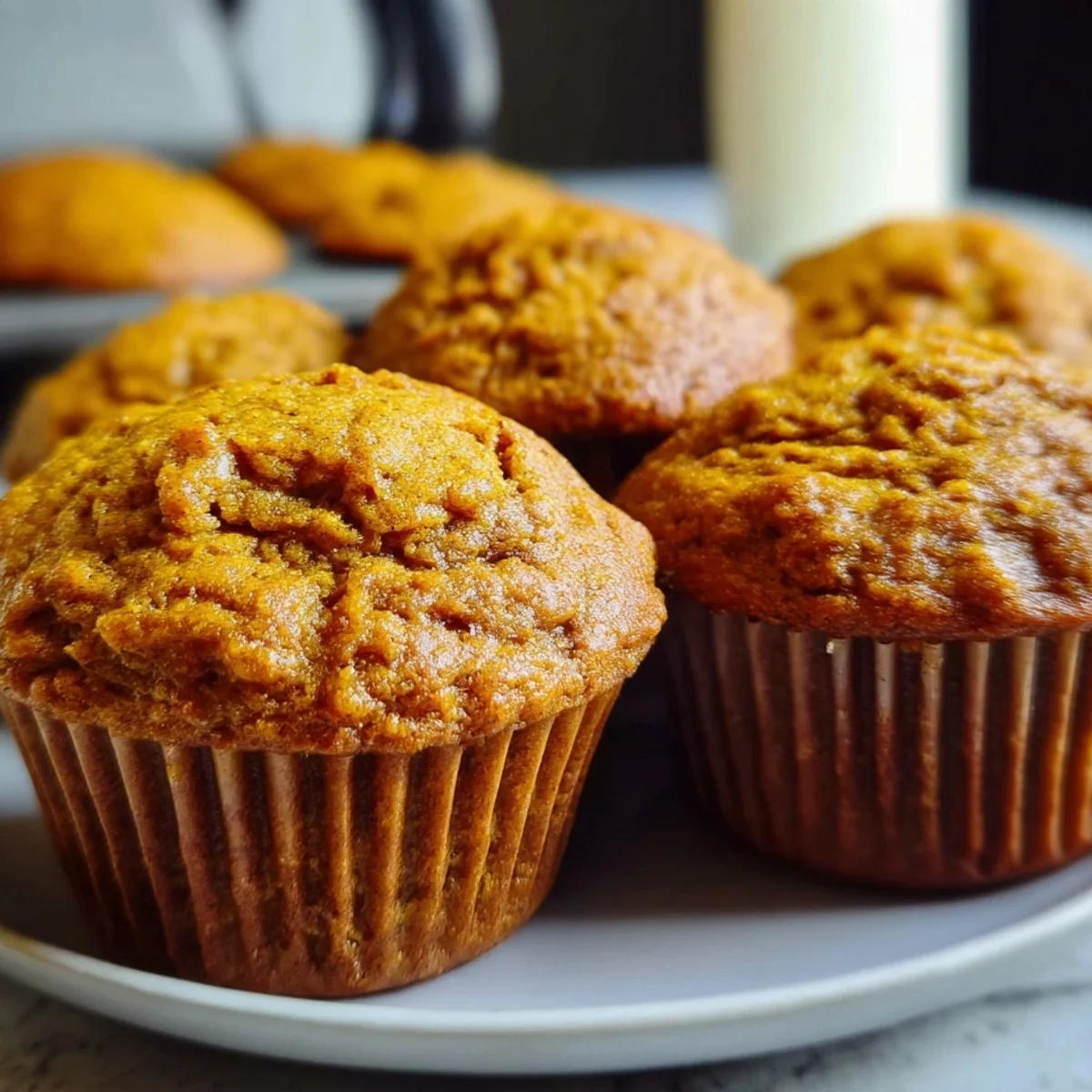 Fluffy High Protein Pumpkin Muffins | Meal Prep Ready