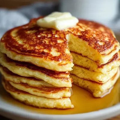 Fluffy Low Carb Flourless Cottage Cheese Pancakes