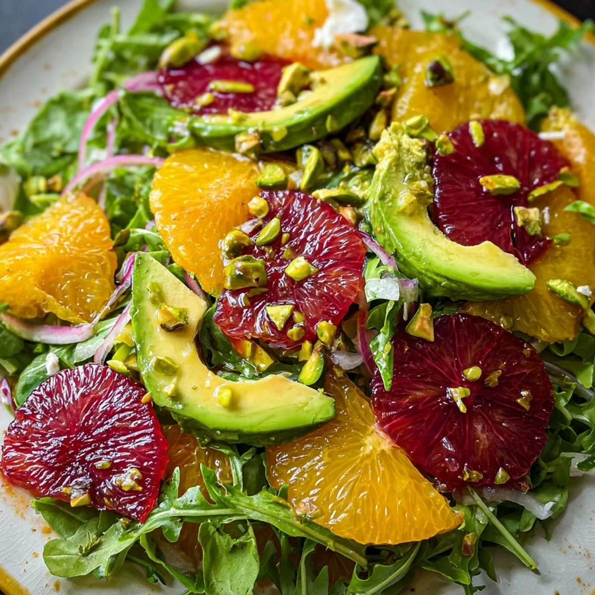 Fresh Blood Orange Avocado Salad with Citrus Vinaigrette