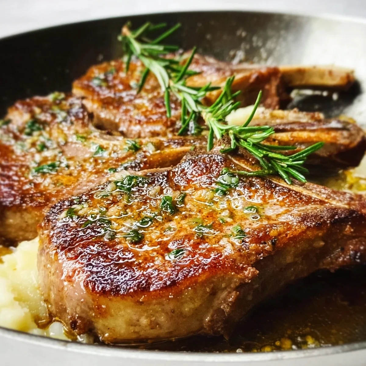 Garlic Butter Pan-Seared Lamb Chops in 20 Mins
