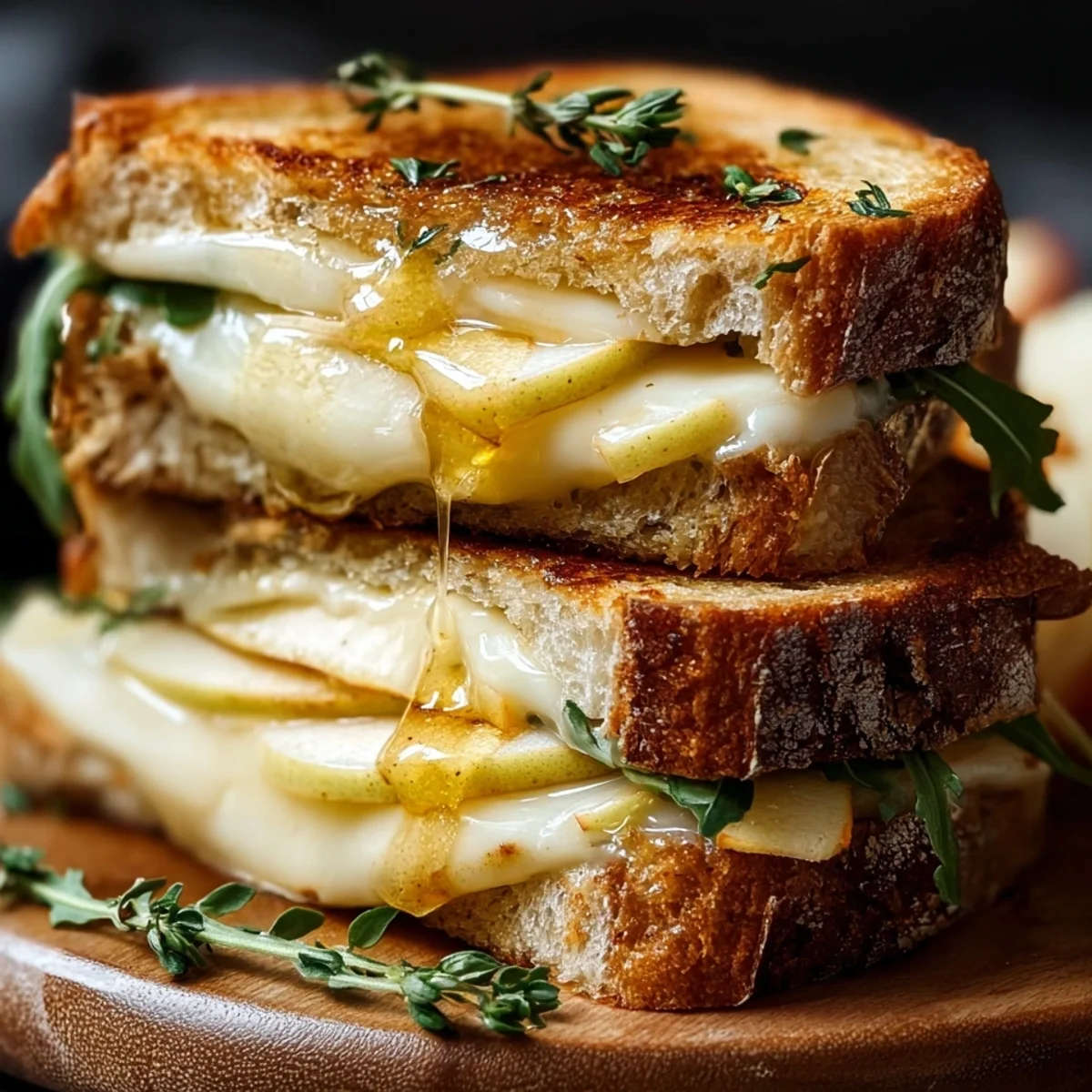 Gourmet Apple Brie Grilled Cheese Sandwich Recipe