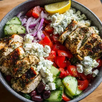 Greek Chicken Bowls for Easy Meal Prep