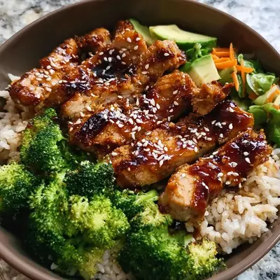 Healthy Sticky Chicken Bowls: Quick Family Dinner