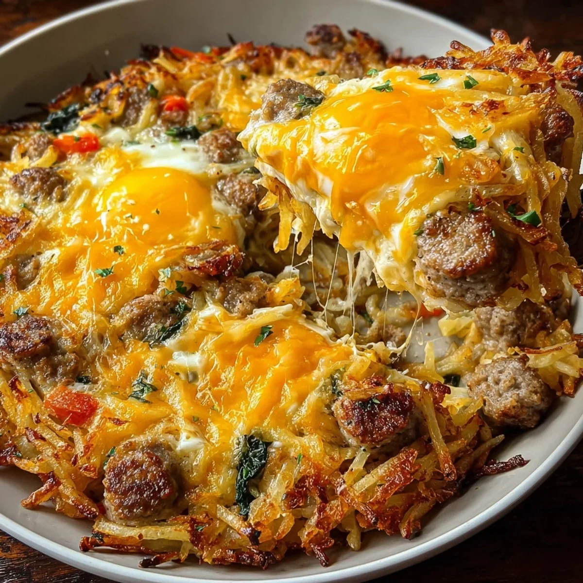 Hearty High-Protein Loaded Hash Browns Breakfast