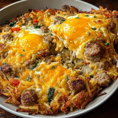 Hearty High-Protein Loaded Hash Browns Breakfast