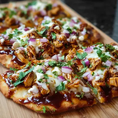 High Protein BBQ Chicken Flatbread Recipe