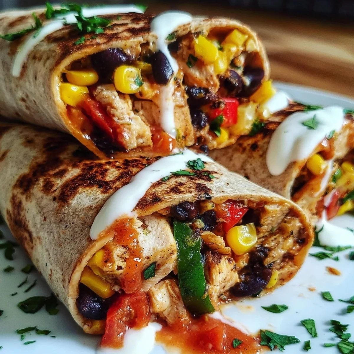 High-Protein Southwest Chicken Wraps in 20 Minutes