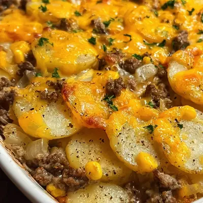 Hobo Casserole with Ground Beef & Vegetables