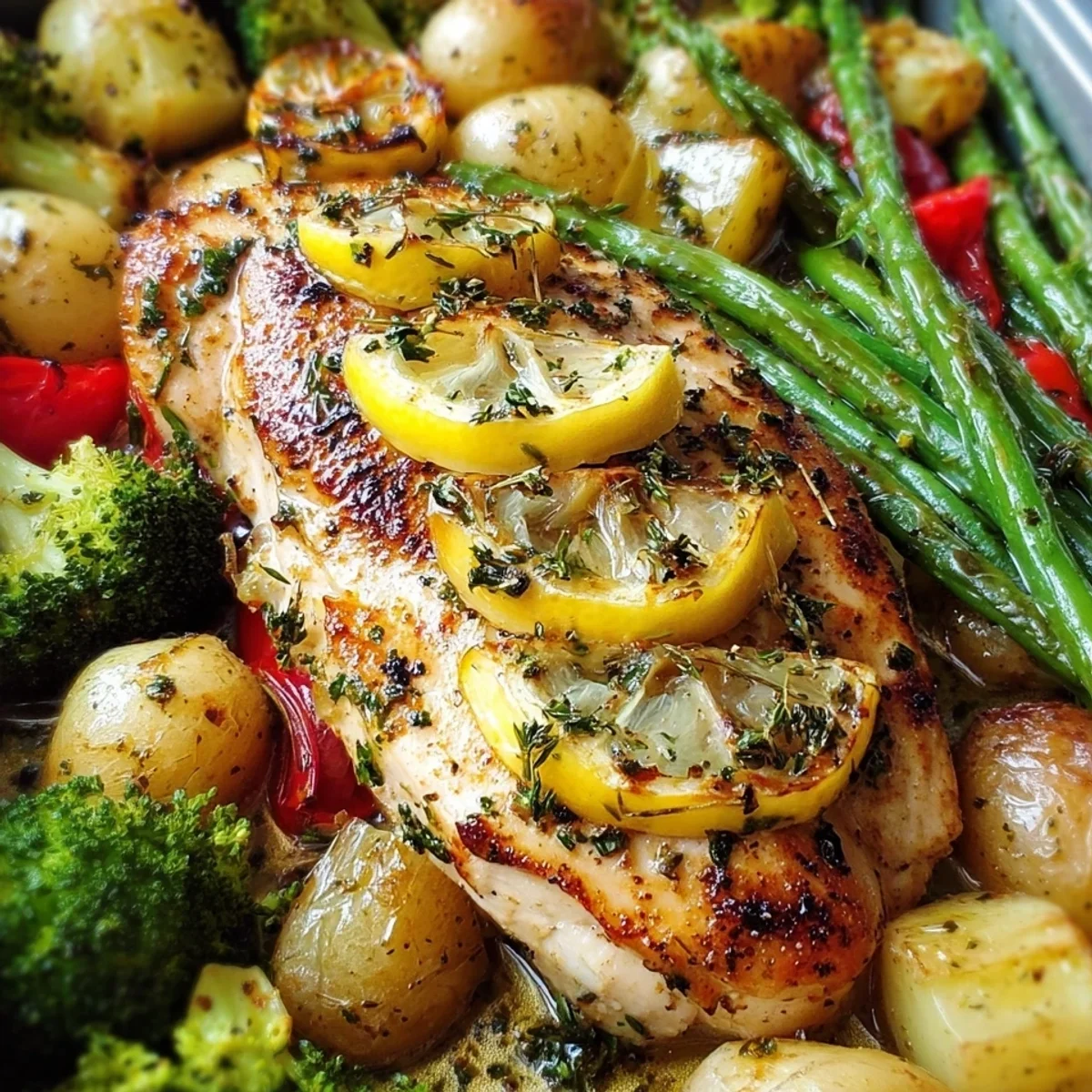 Lemon Garlic Chicken Meal Prep for High Protein Lunch