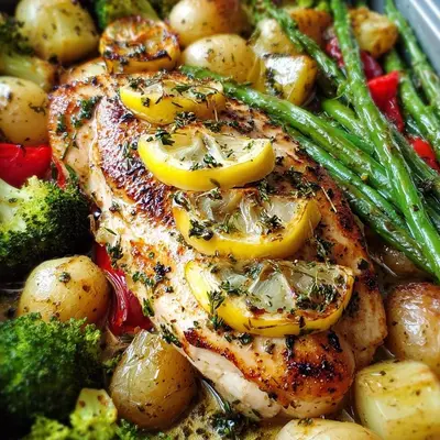 Lemon Garlic Chicken Meal Prep for High Protein Lunch