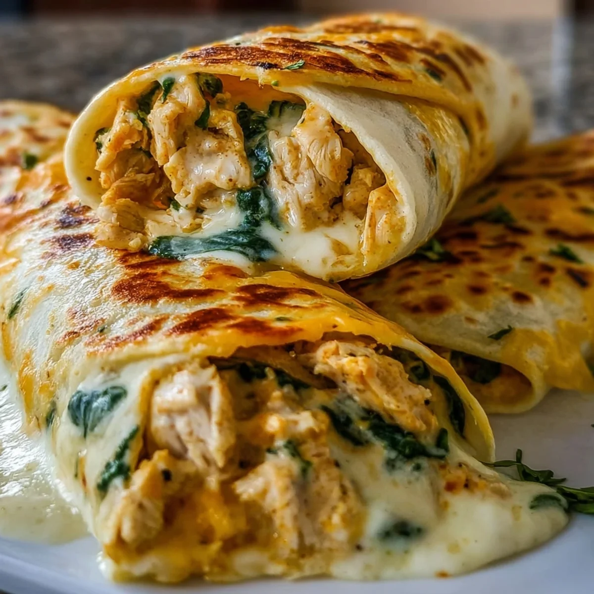 Low Carb Cheesy Garlic Chicken Wraps | Quick & Keto-Friendly