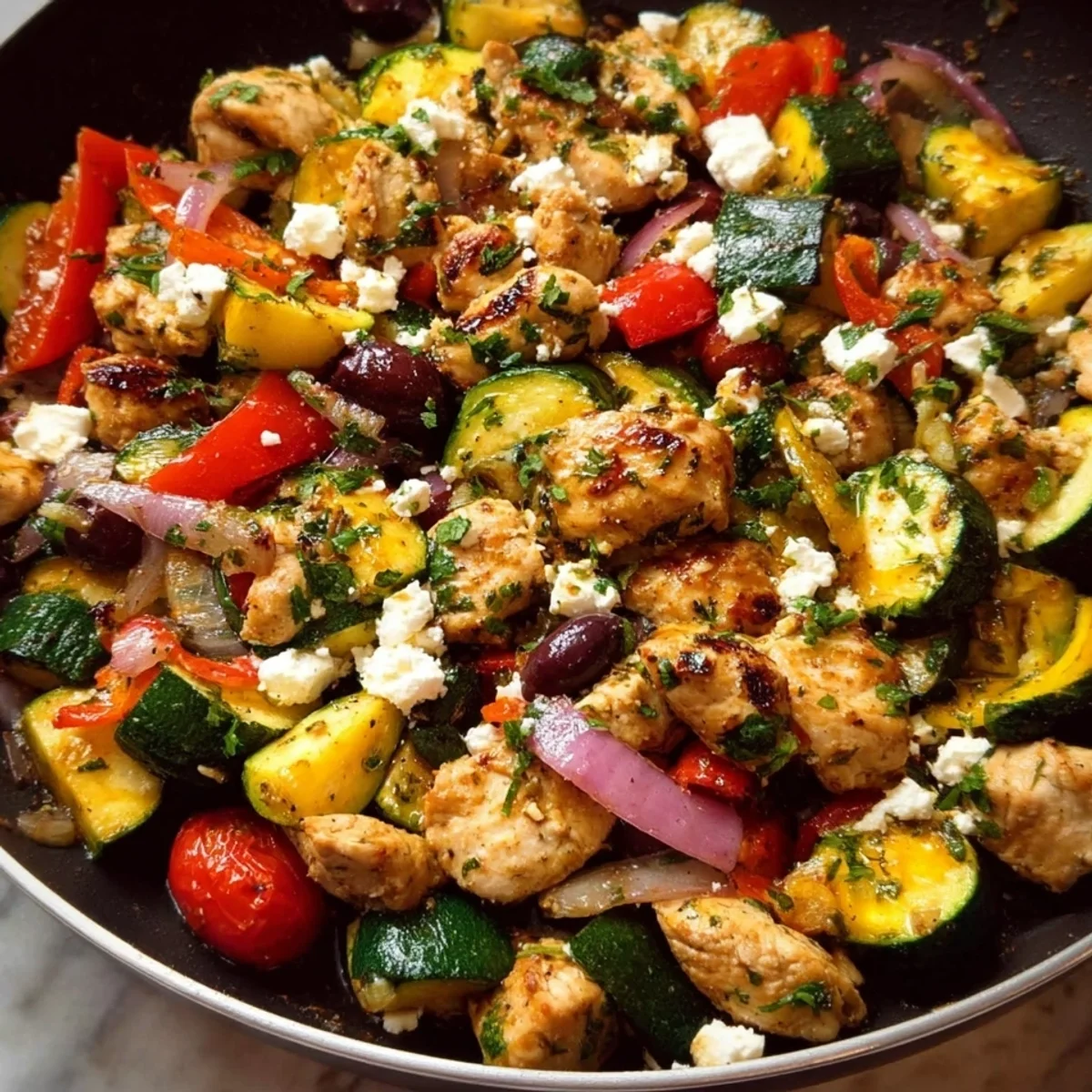 Mediterranean Chicken Stir-Fry: Quick 20-Minute Meal