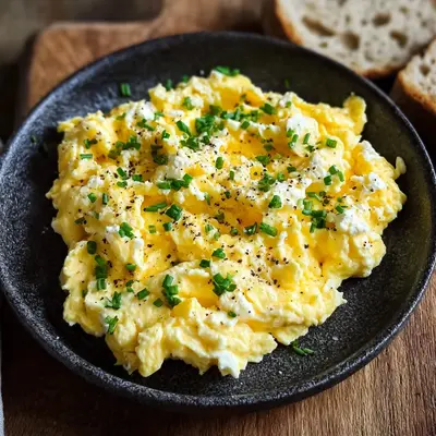 Protein Scrambled Eggs with Cottage Cheese