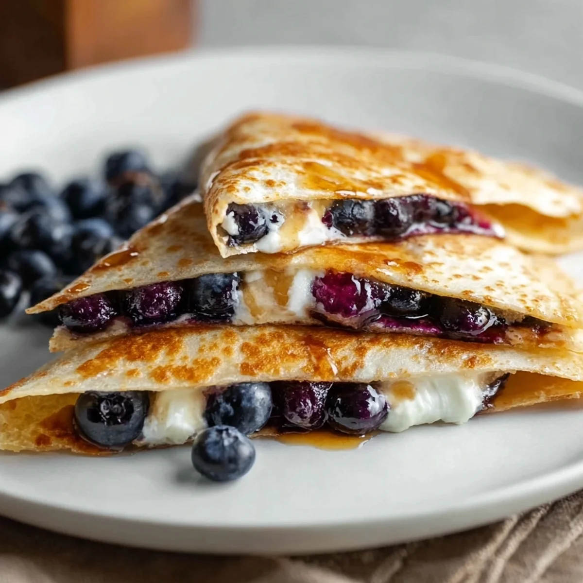 Quick Blueberry Breakfast Quesadilla Recipe