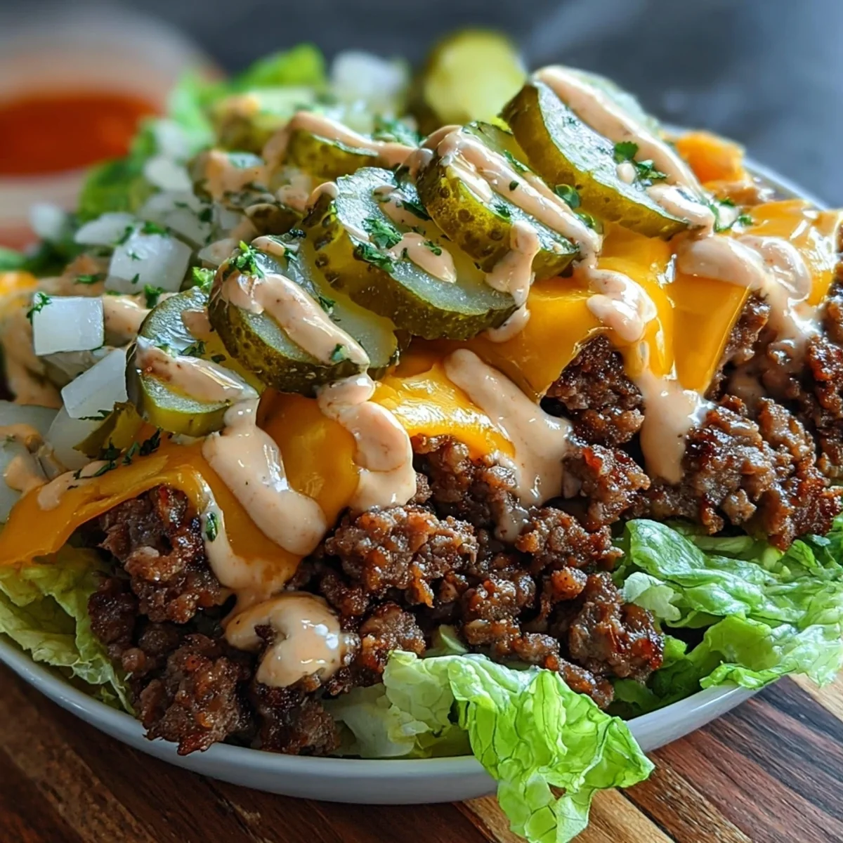Smash Burger Bowl: Low-Carb, High-Protein Recipe