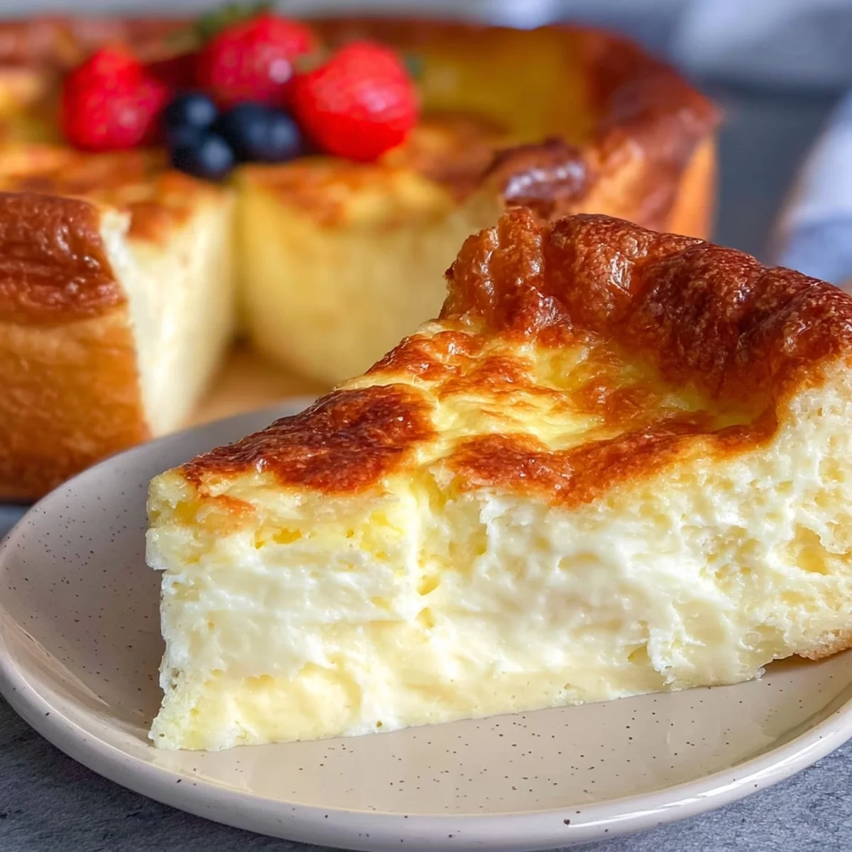 Yogurt Custard Cake: Creamy & Low-Carb Dessert