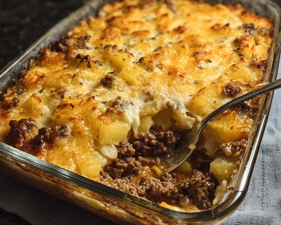 Baked Beef, Pineapple & Sauerkraut Casserole