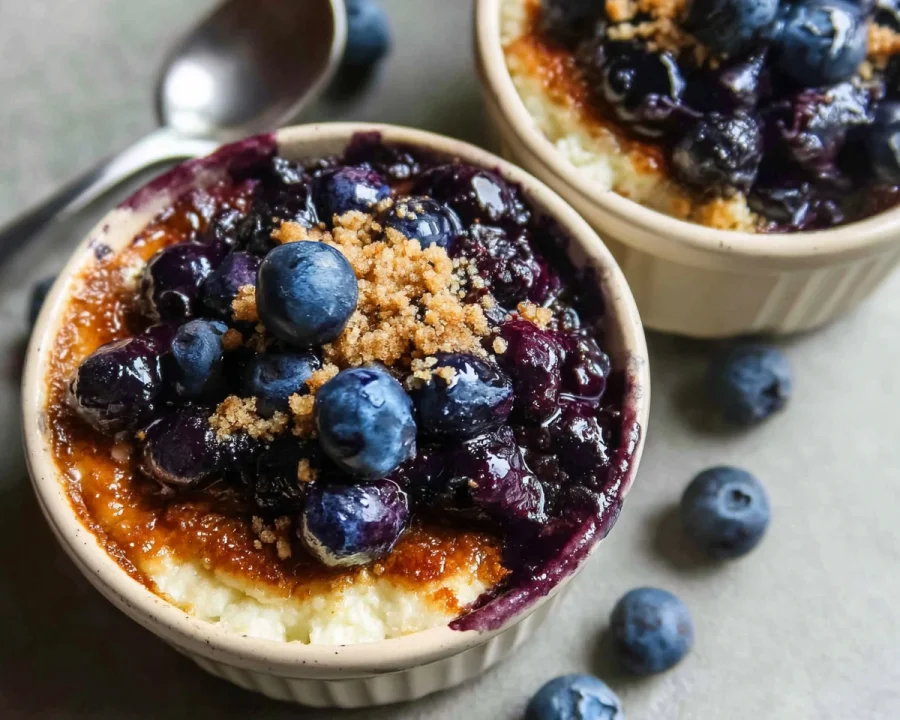 Baked Blueberry Cottage Cheese Bowls | High Protein Breakfast
