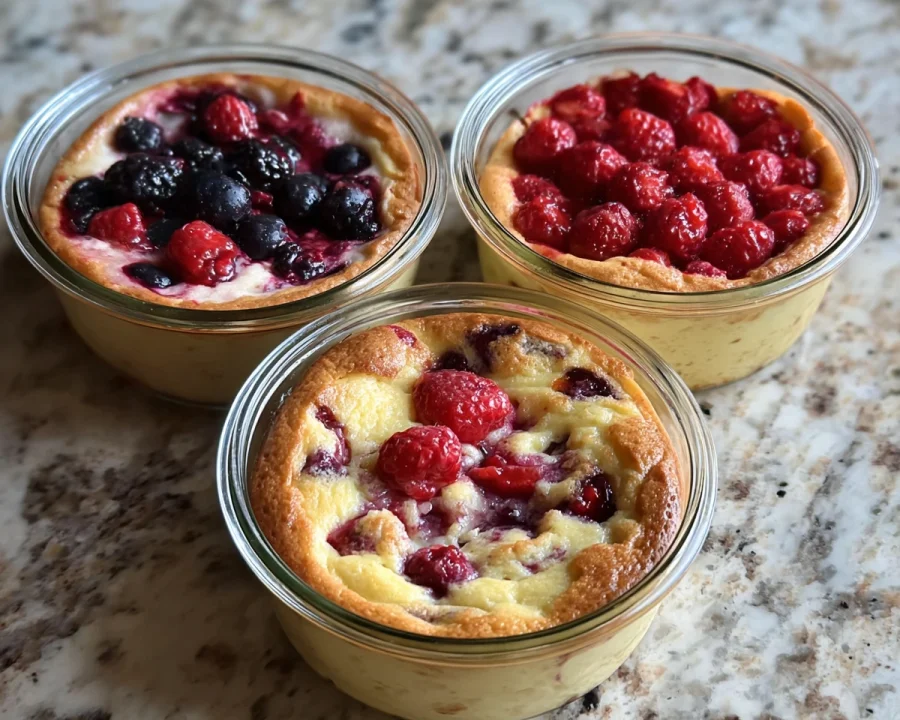 Baked Protein Pancake Bowls: High-Protein Breakfast