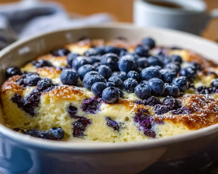 Blueberry Cottage Cheese Breakfast Bake: Creamy & Easy