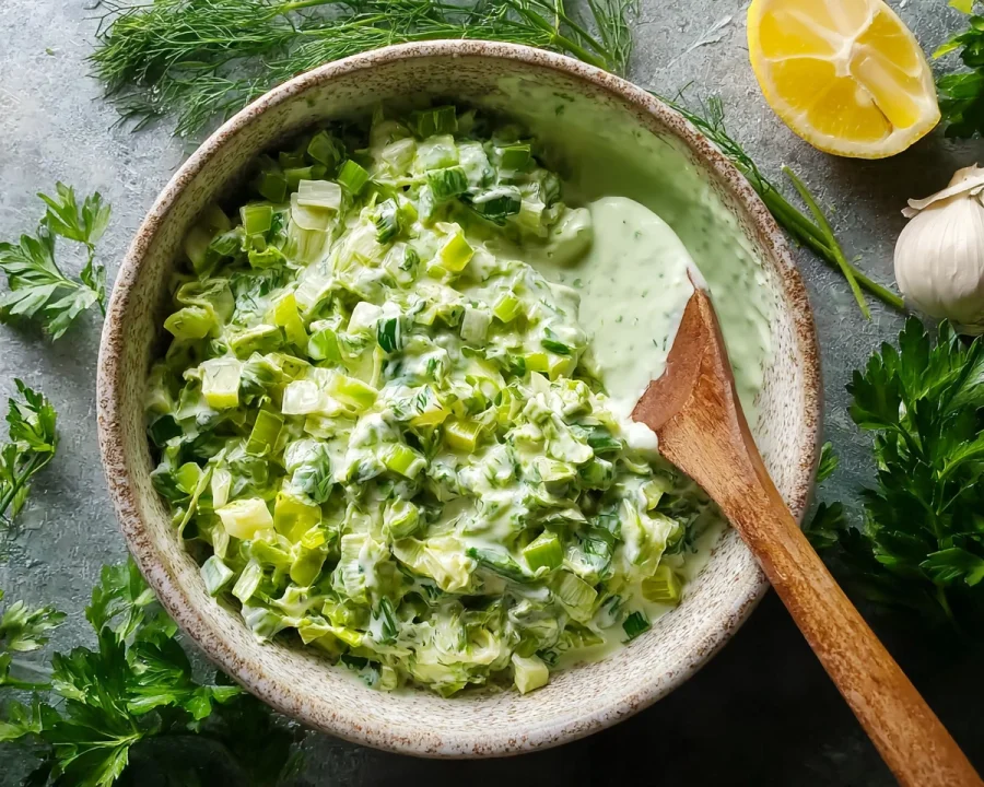 Creamy Green Goddess Salad Recipe