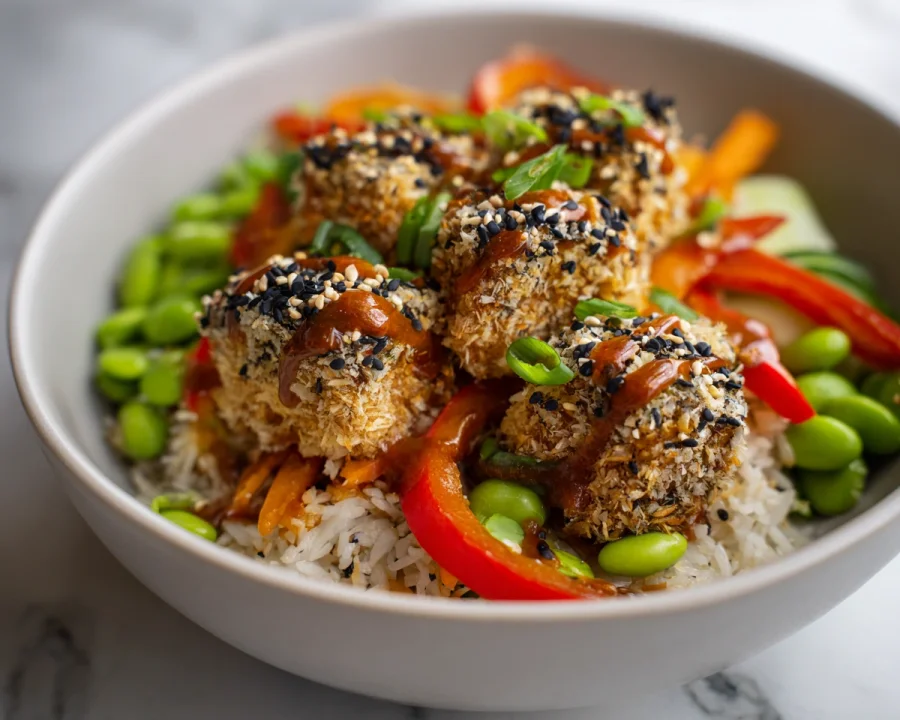 Crispy Coconut Tofu Bowl Recipe