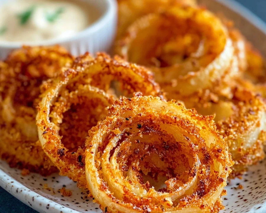 Crispy Keto Protein Onion Rings (Baked)