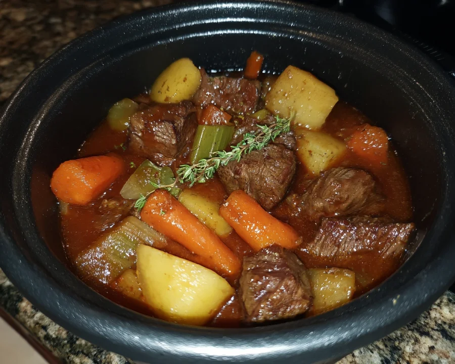 Dutch Oven Beef Stew: Rich, Tender & Flavorful
