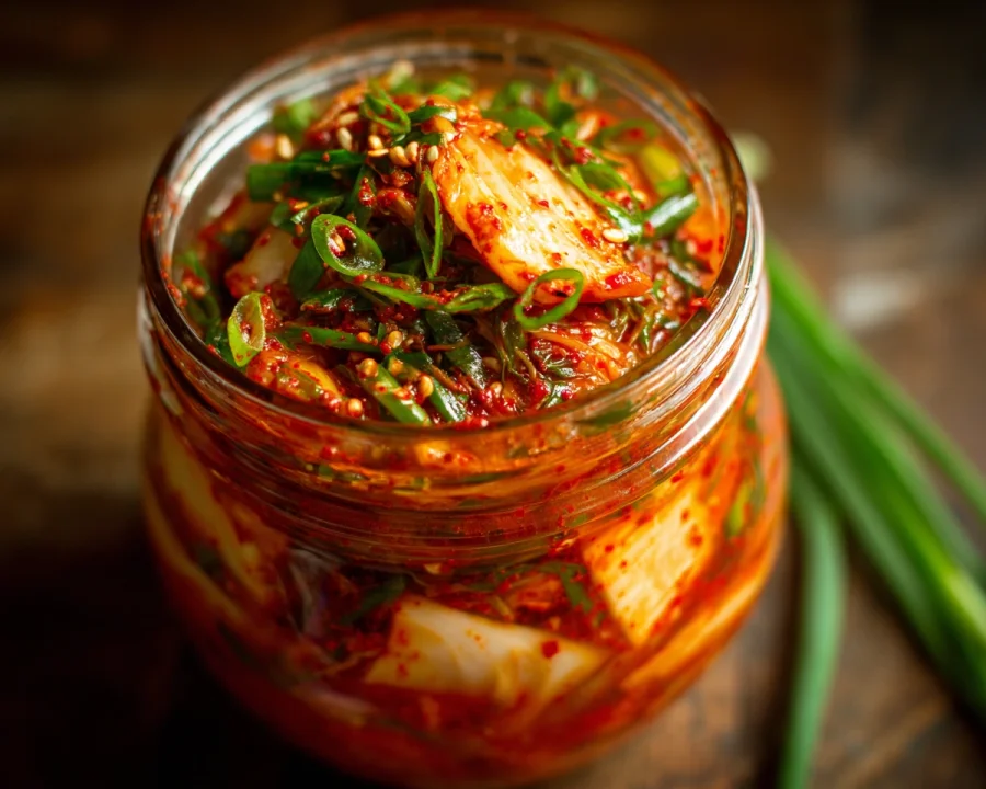 Easy Korean Fermented Cabbage Kimchi Recipe