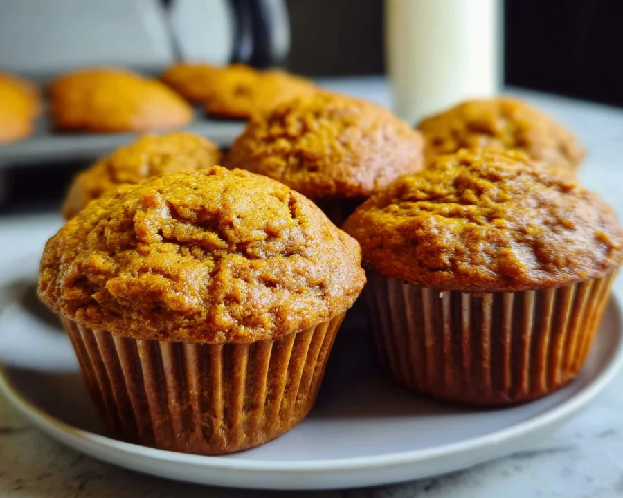 Fluffy High Protein Pumpkin Muffins | Meal Prep Ready