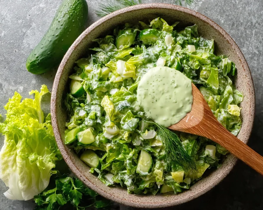 Fresh & Creamy Green Goddess Salad