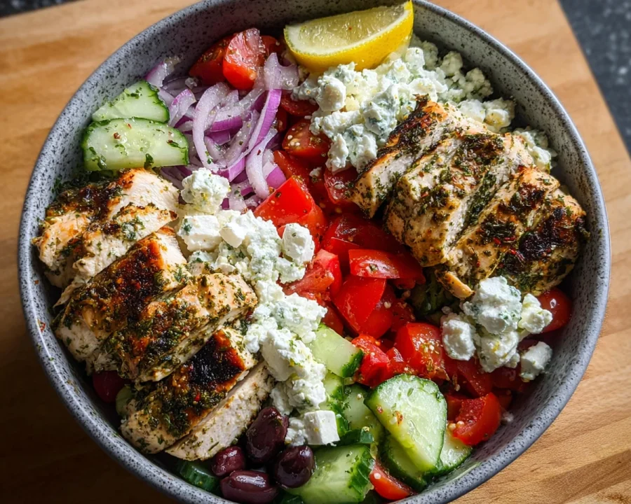 Greek Chicken Bowls for Easy Meal Prep