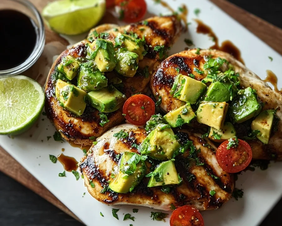 Grilled California Avocado Chicken with Lime