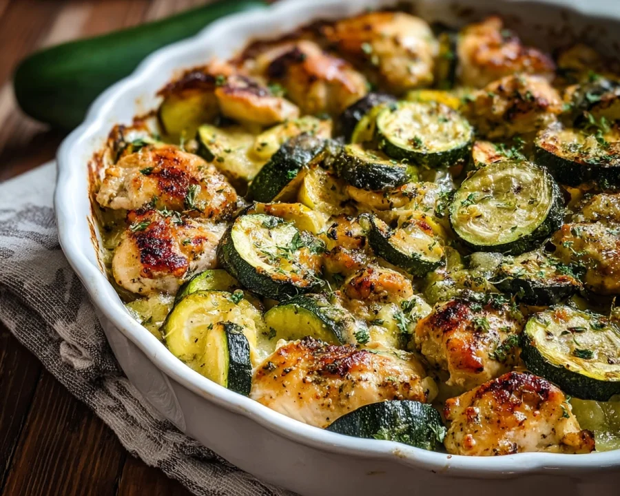 Healthy Chicken Zucchini Bake Recipe
